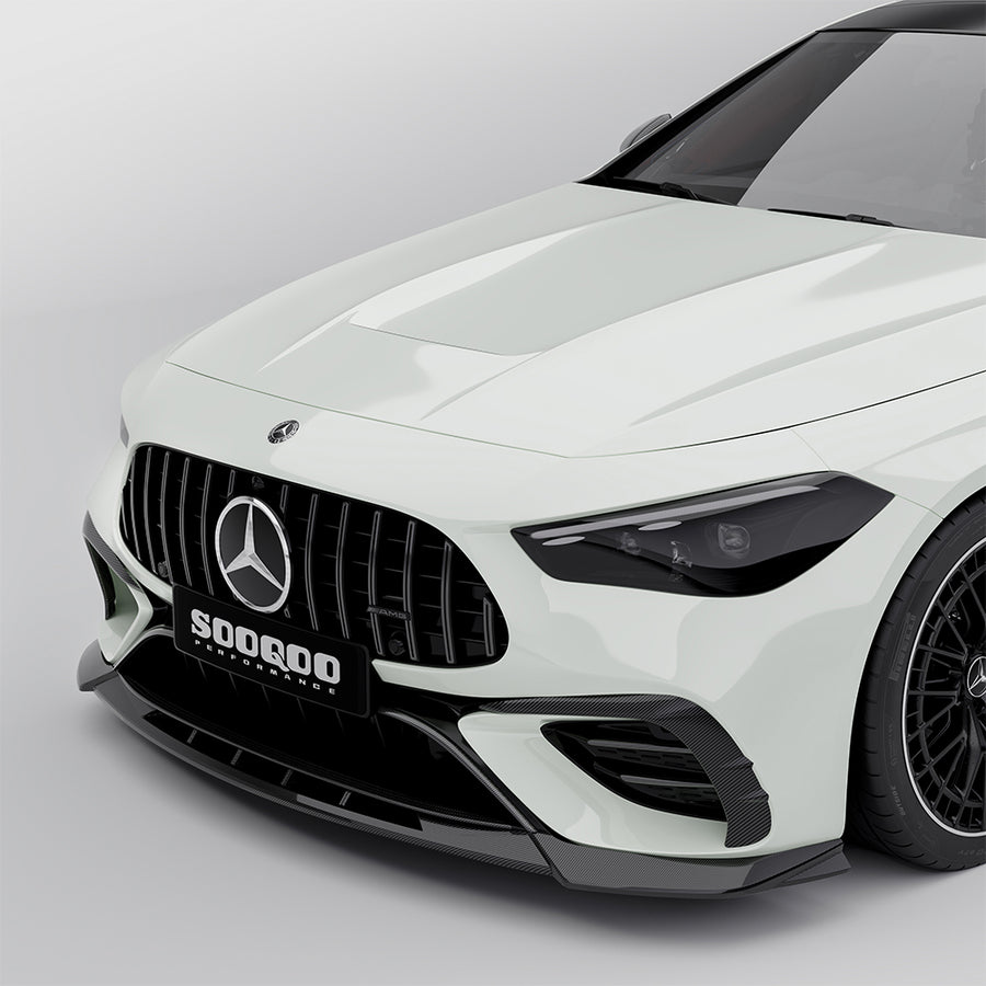 SOOQOO MERCEDES-AMG CLE 53 C236 Front Lip In Prepreg Carbon Fiber
