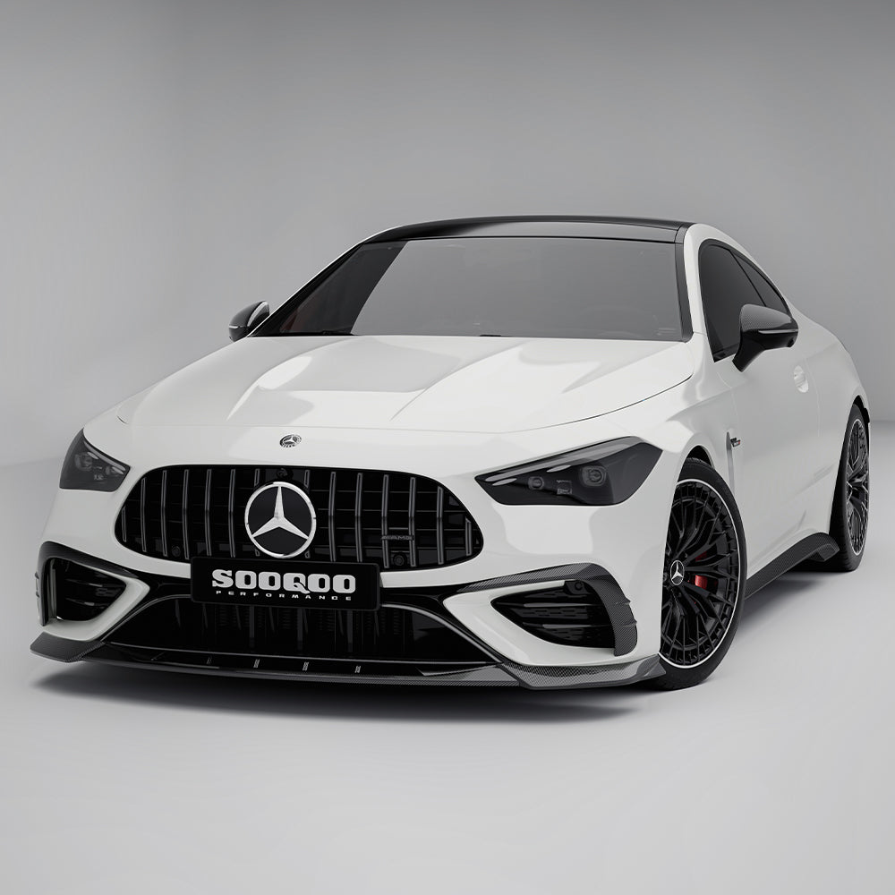 SOOQOO MERCEDES-AMG CLE 53 C236 Front Lip In Prepreg Carbon Fiber