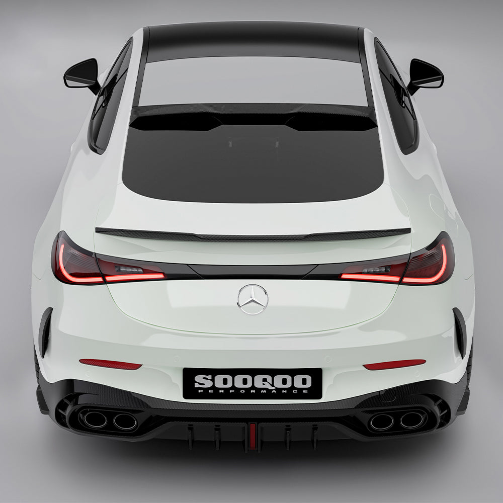 SOOQOO MERCEDES-AMG CLE 53 C236 Rear Diffuser In Prepreg Carbon Fiber