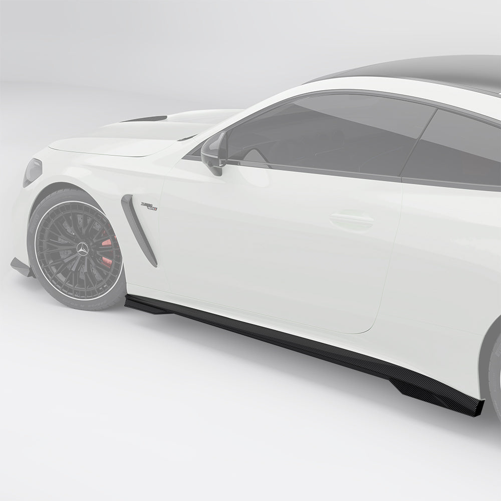 SOOQOO MERCEDES-AMG CLE 53 C236 Side Skirt In Prepreg Carbon Fiber