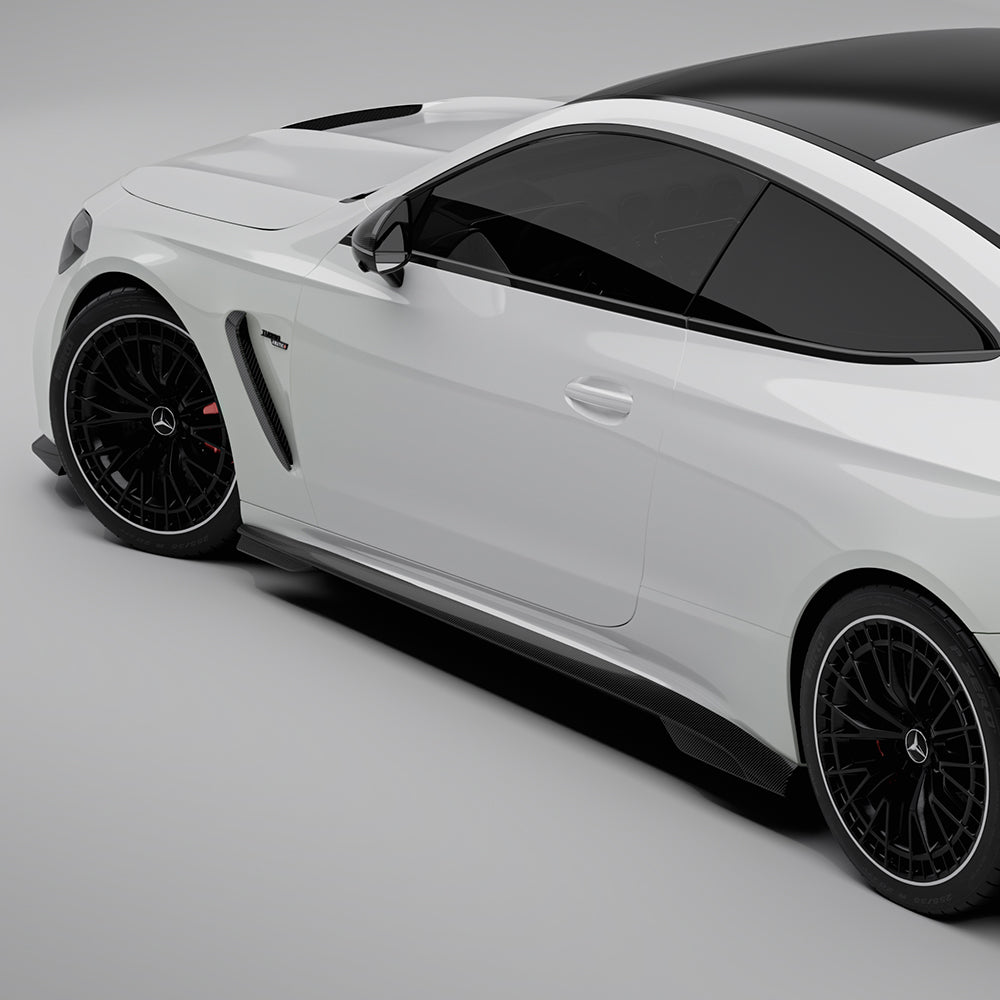 SOOQOO MERCEDES-AMG CLE 53 C236 Side Skirt In Prepreg Carbon Fiber