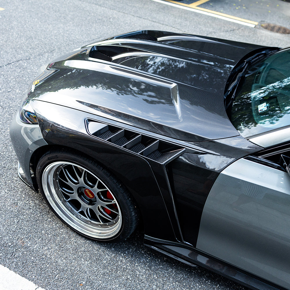 SOOQOO BMW M3 G80 Side Fenders In Prepreg Carbon Fiber