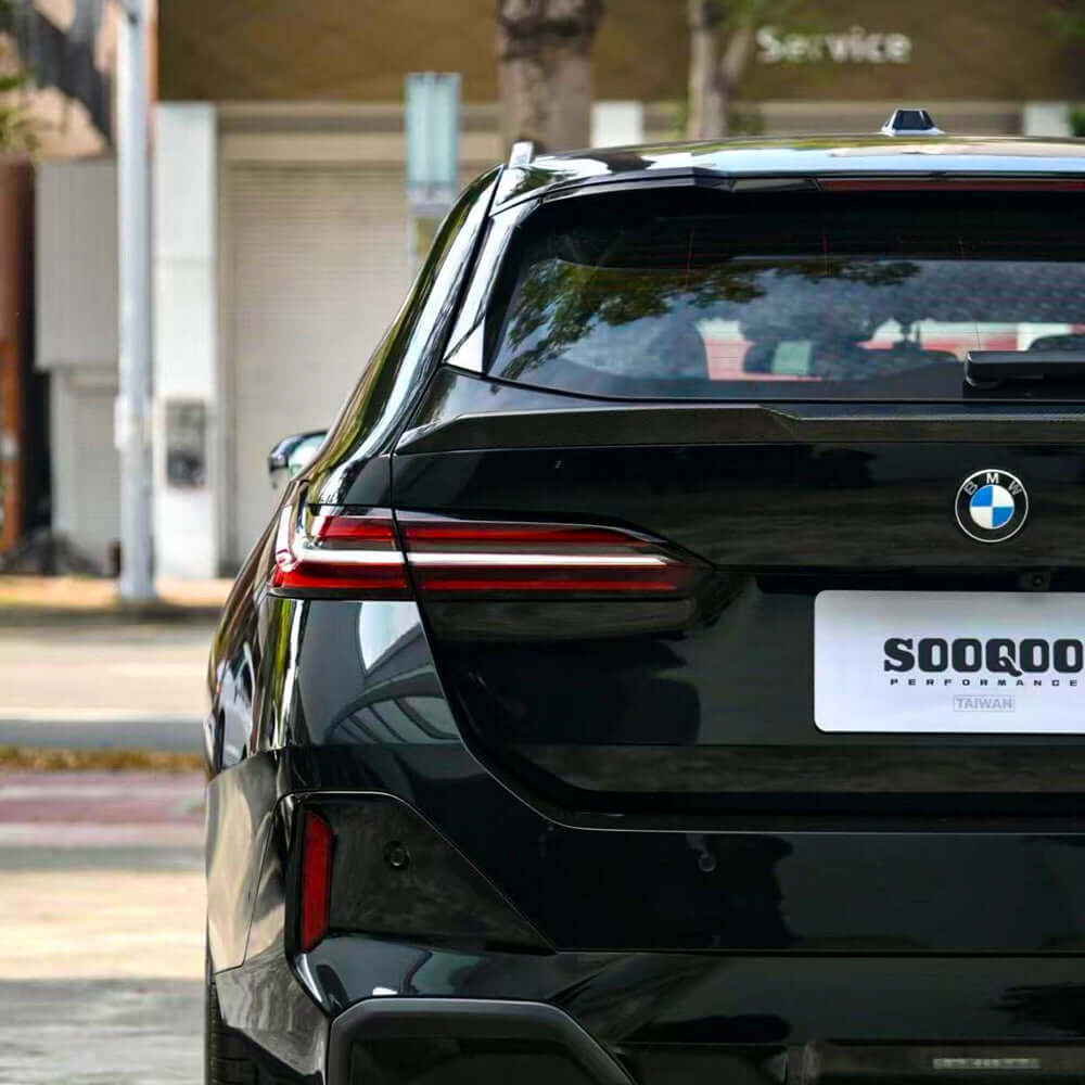 SOOQOO BMW M5 G99 Rear Spoiler In Preprep Carbon Fiber