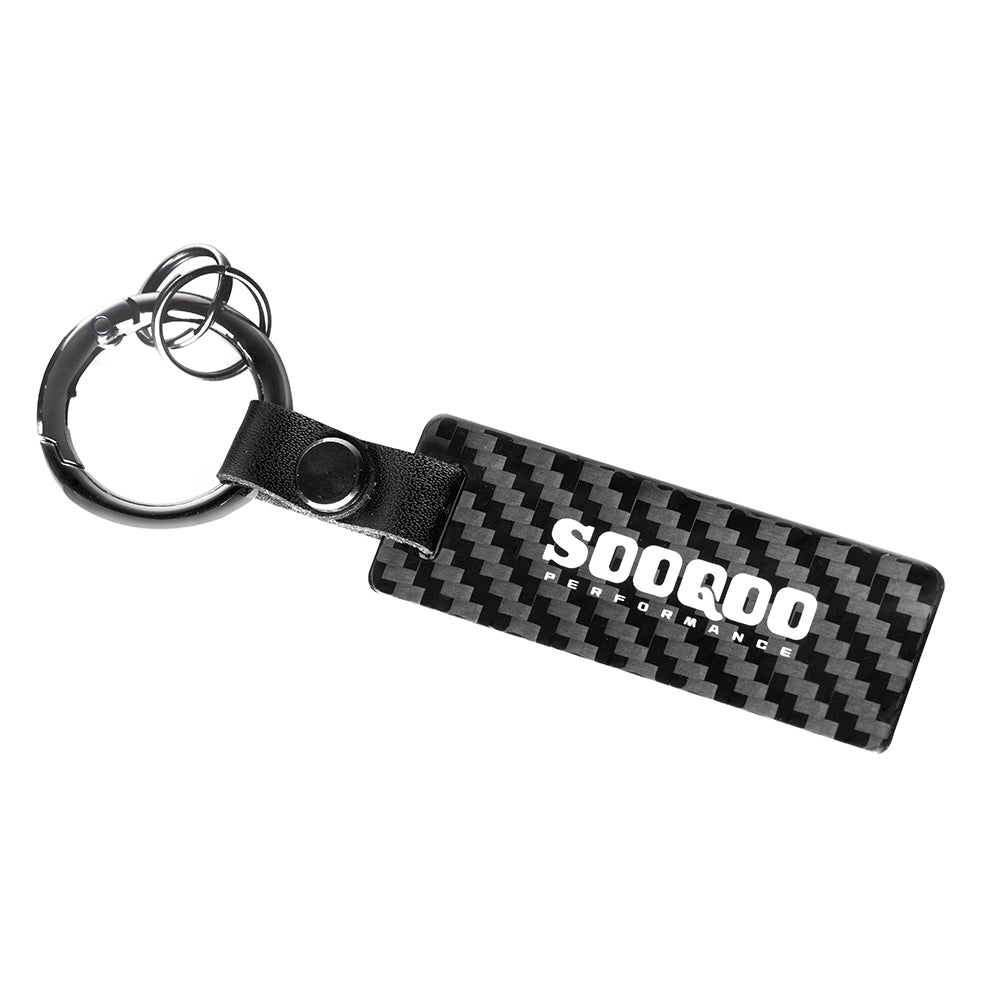 SOOQOO V1 Keychain In Prepreg Carbon Fiber