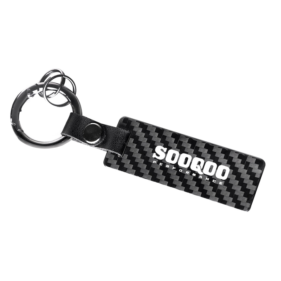 SOOQOO V1 Keychain In Prepreg Carbon Fiber
