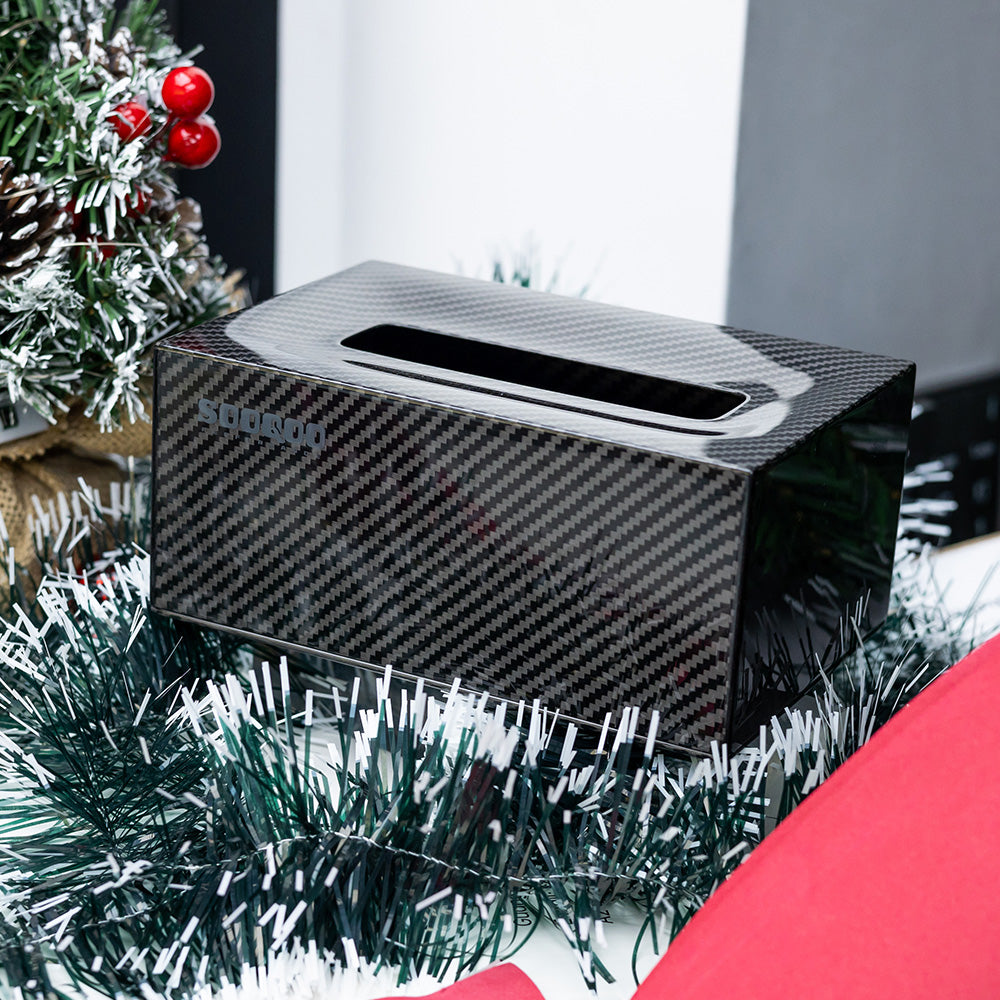 SOOQOO V1 Tissue Box In Prepreg Carbon Fiber