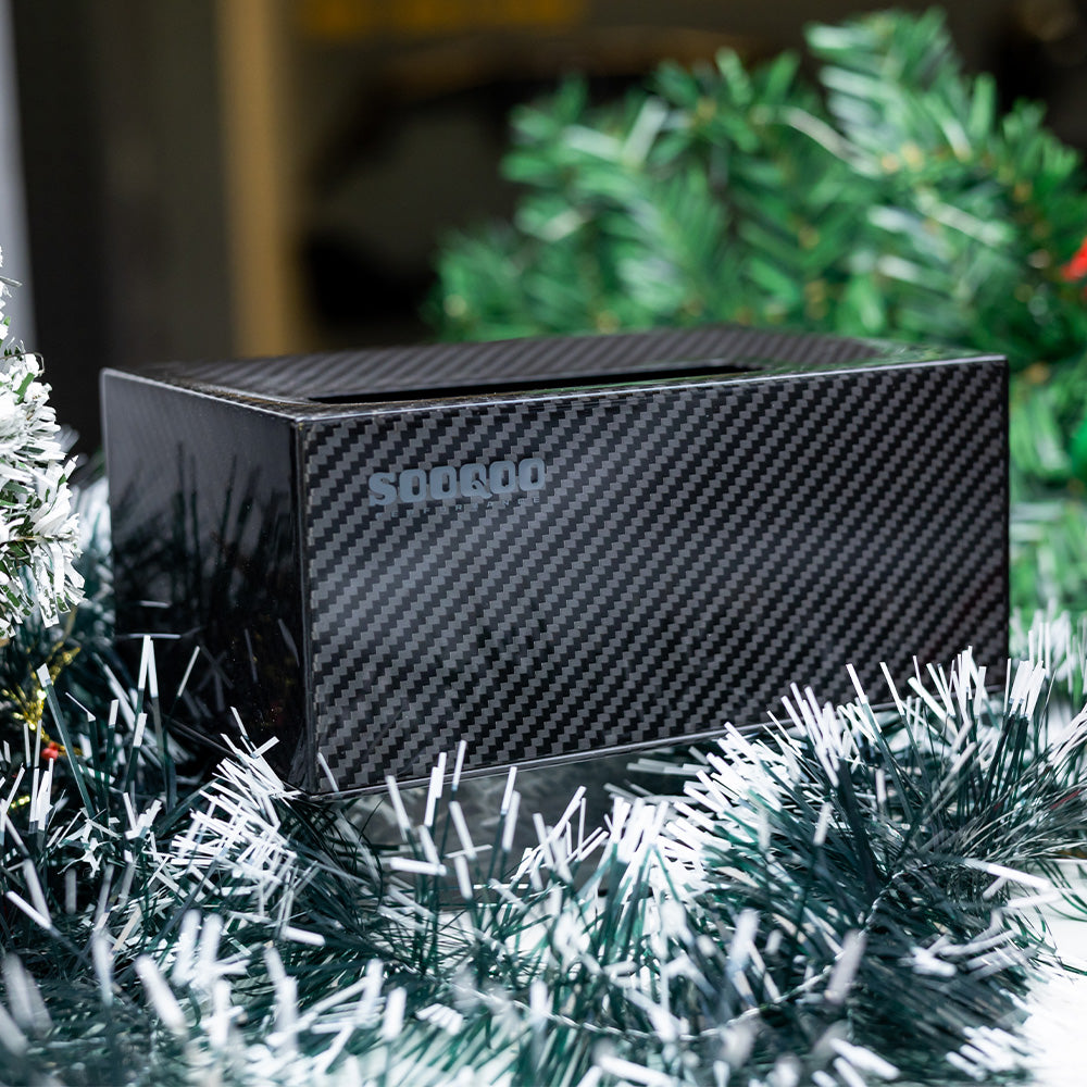 SOOQOO V1 Tissue Box In Prepreg Carbon Fiber