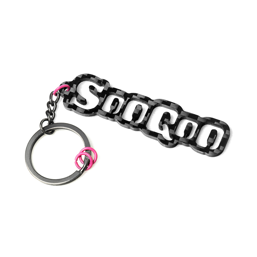 SOOQOO V2 Keychain In Prepreg Carbon Fiber
