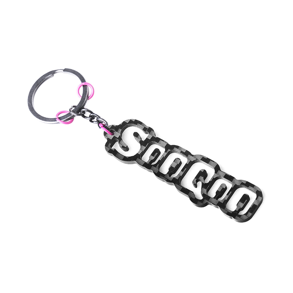 SOOQOO V2 Keychain In Prepreg Carbon Fiber