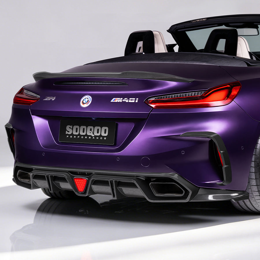 BMW Z4 G29 Prepreg Carbon Fiber Rear Bumper Inserts