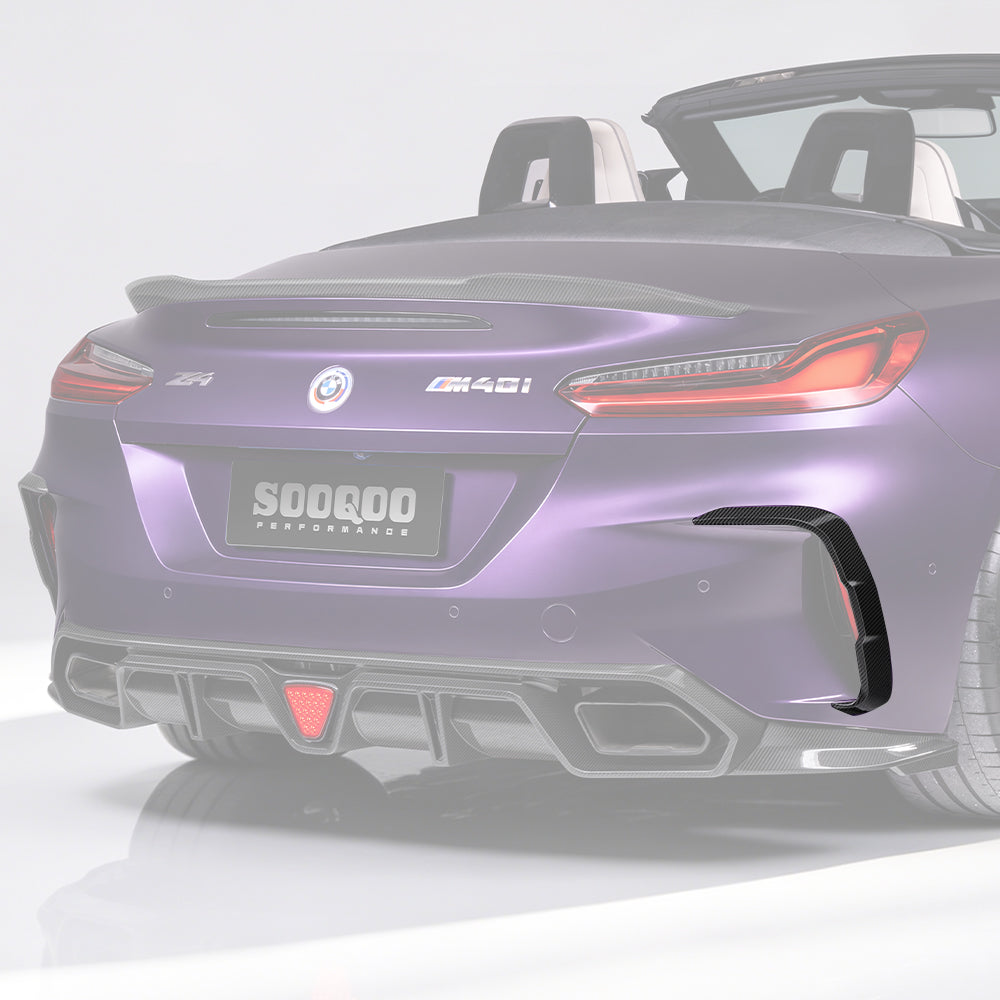 BMW Z4 G29 Carbon Fiber Rear Bumper Inserts