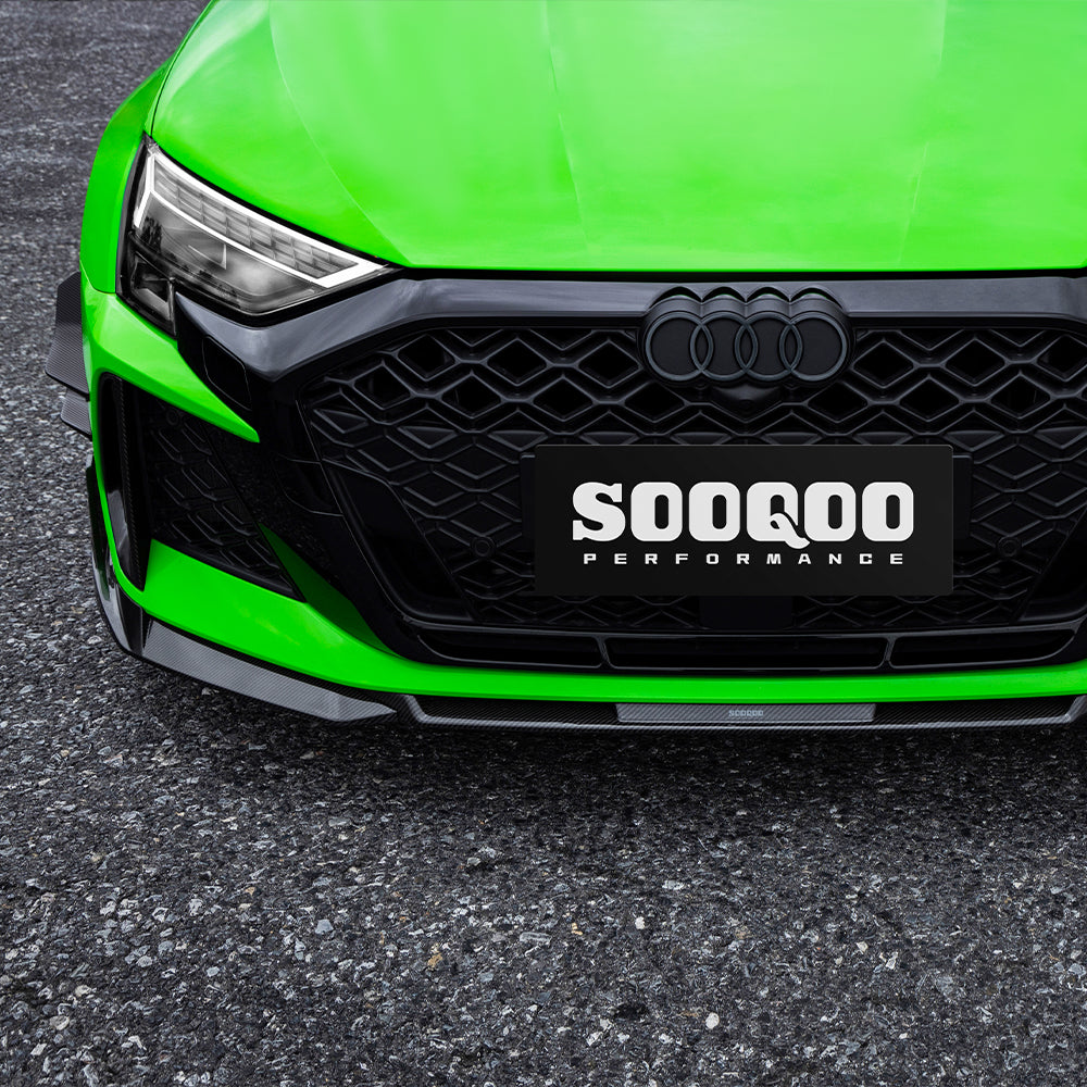 SOOQOO AUDI RS3 8Y Facelift Front Lip In Prepreg Carbon Fiber