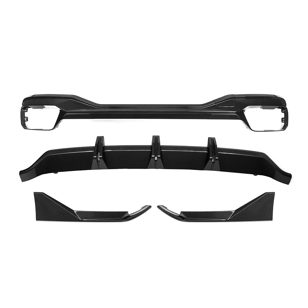 SOOQOO BMW X7 G07 Rear Diffuser In Gloss Carbon