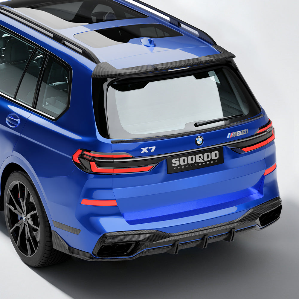 SOOQOO BMW X7 G07 Top Spoiler In Gloss Carbon