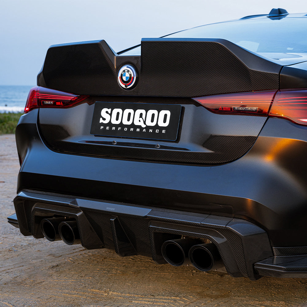SOOQOO BMW M4 G82 Rear Trunk Lid In Prepreg Carbon Fiber