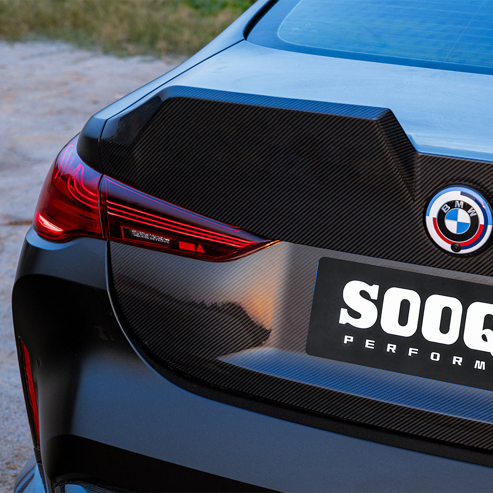 SOOQOO BMW M4 G82 Rear Trunk Lid In Prepreg Carbon Fiber