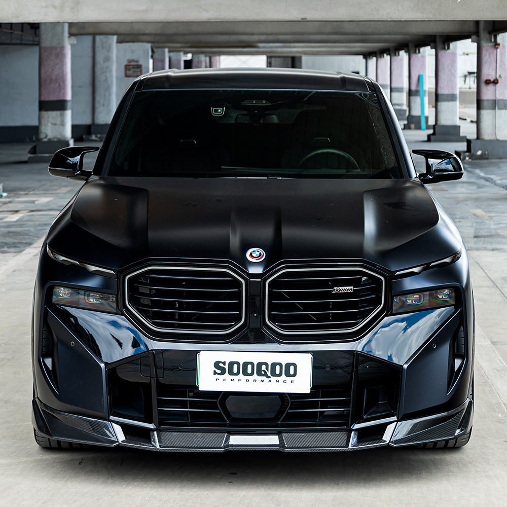 SOOQOO BMW XM G09 Front Lip In Prepreg Carbon Fiber