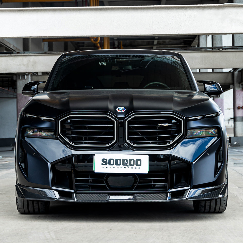 SOOQOO BMW XM G09 Front Lip In Prepreg Carbon Fiber