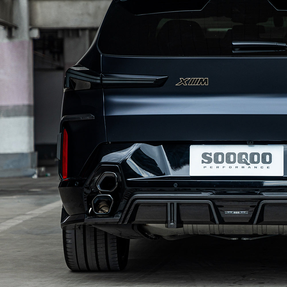 SOOQOO BMW XM G09 Rear Bumper Insert In Prepreg Carbon Fiber