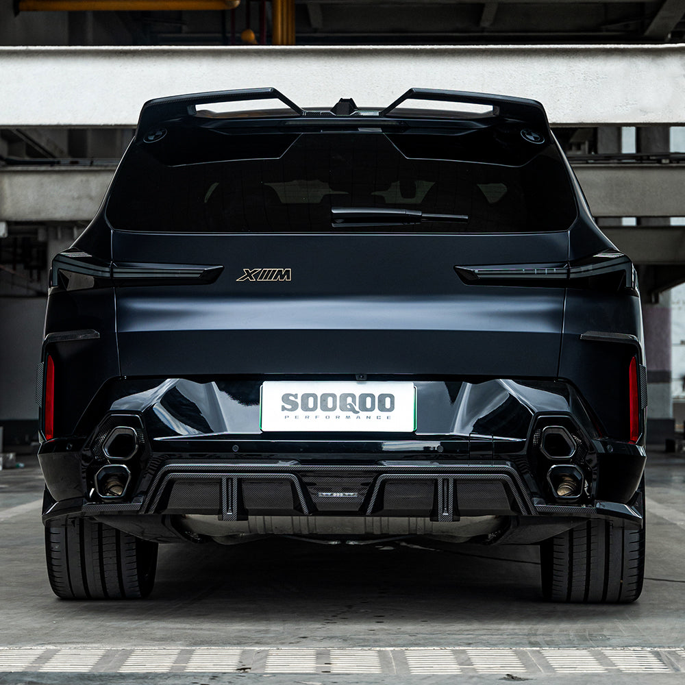 SOOQOO BMW XM G09 Rear Diffuser In Prepreg Carbon Fiber