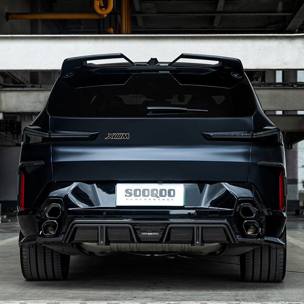 SOOQOO BMW XM G09 Top Spoiler In Prepreg Carbon Fiber